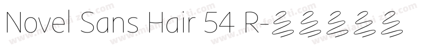 Novel Sans Hair 54 R字体转换
